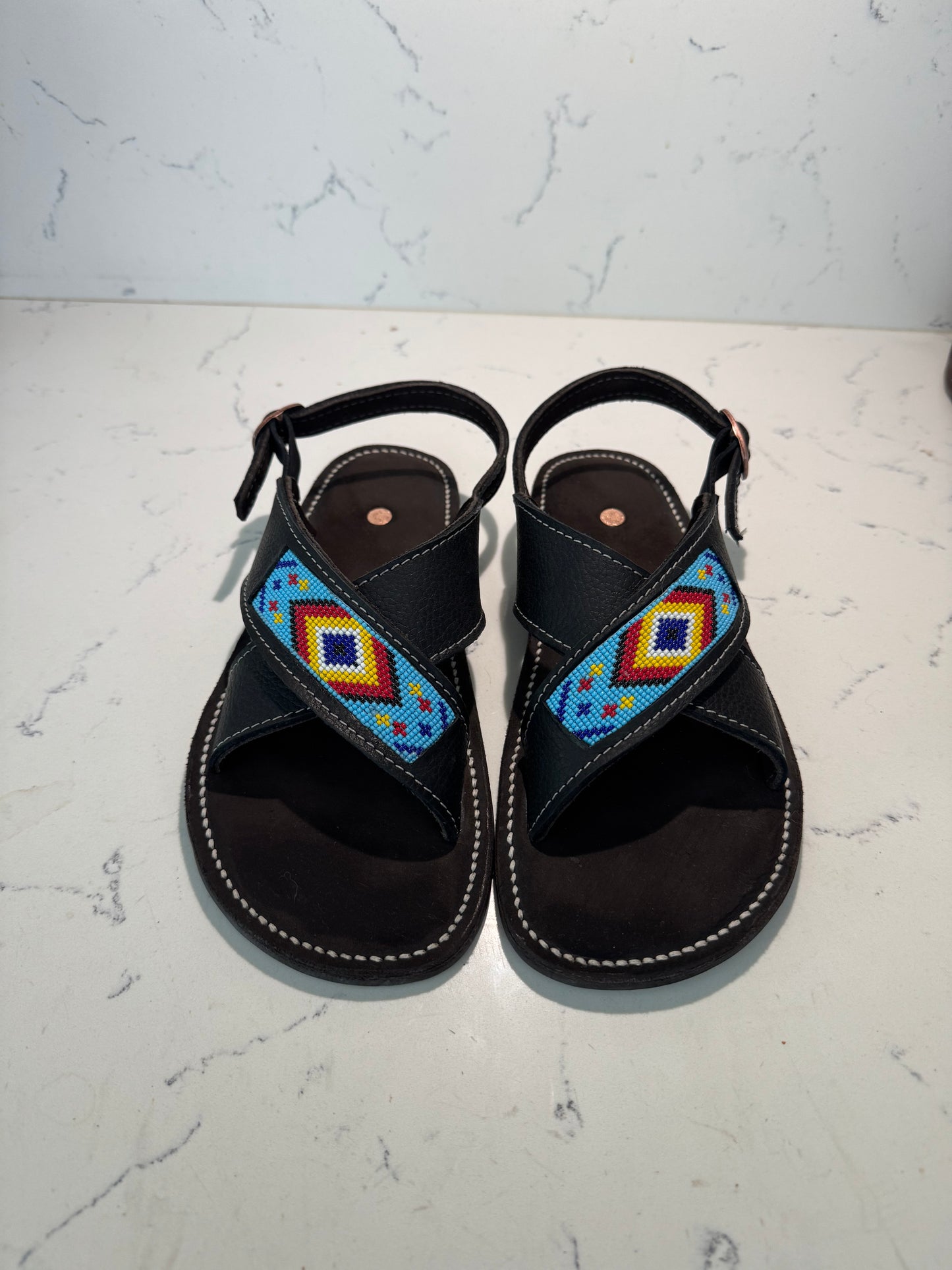 GLASS BEADWORK BLACK CHANOS