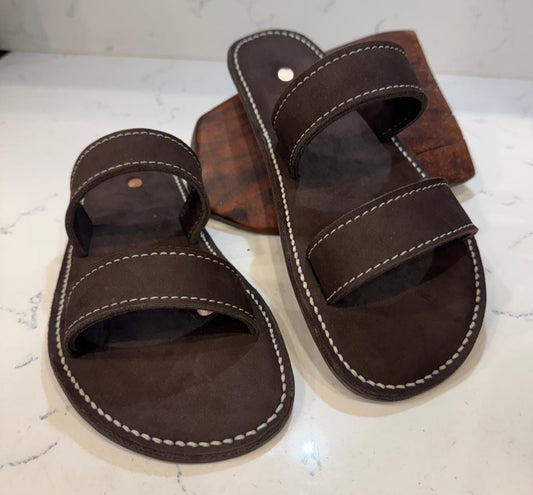 BROWN DOBLE SLIDES