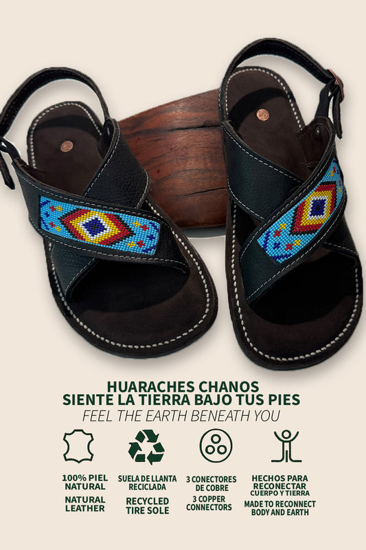 GLASS BEADWORK BLACK CHANOS